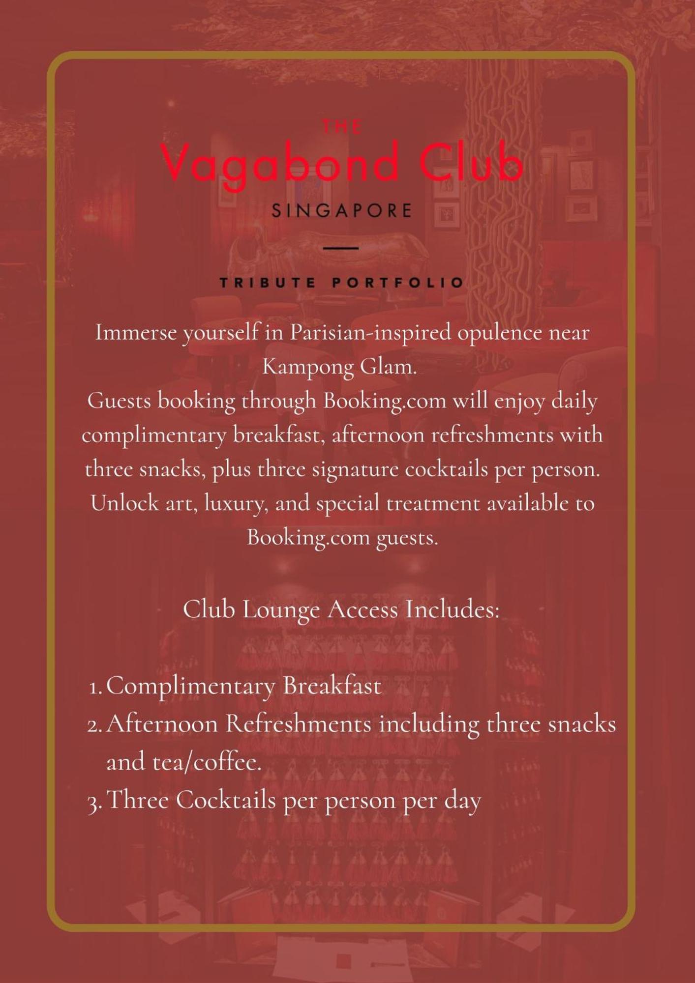 The Vagabond Club, A Tribute Portfolio 4* Singapore